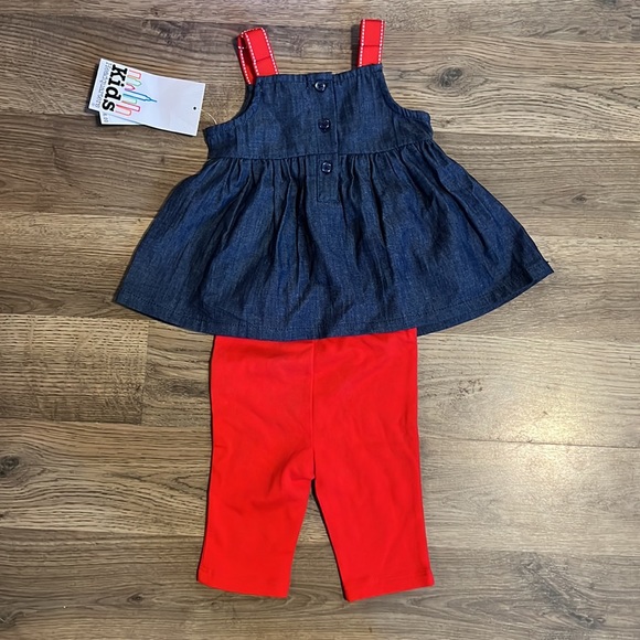 Kids Headquarters 3/6 Month Two Piece Outfit - Picture 2 of 3